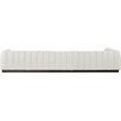 Pemberly Row 6-Piece Contemporary Fabric L-Shaped Modular Sectional in Cream