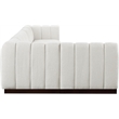 Pemberly Row 6-Piece Contemporary Fabric L-Shaped Modular Sectional in Cream