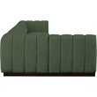 Pemberly Row 6-Piece Contemporary Fabric L-Shaped Modular Sectional in Green