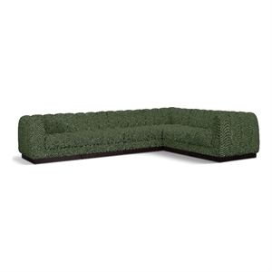 Pemberly Row133&quot 6-Piece Contemporary Fabric Modular Sectional in Green