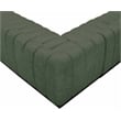 Pemberly Row 7-Piece L-Shaped Contemporary Fabric Modular Sectional in Green
