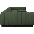 Pemberly Row 8-Piece U-Shaped Contemporary Fabric Modular Sectional in Green