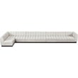 Pemberly Row 8-Piece L-Shaped Contemporary Fabric Modular Sectional in Cream