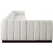 Pemberly Row 8-Piece L-Shaped Contemporary Fabric Modular Sectional in Cream