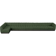 Pemberly Row 8-Piece L-Shaped Contemporary Fabric Modular Sectional in Green