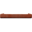 Pemberly Row 9-Piece U-Shaped Contemporary Fabric Modular Sectional in Orange