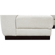 Pemberly Row 9-Piece U-Shaped Contemporary Fabric Modular Sectional in Cream