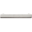 Pemberly Row 9-Piece U-Shaped Contemporary Fabric Modular Sectional in Cream