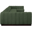 Pemberly Row 9-Piece U-Shaped Contemporary Fabric Modular Sectional in Green