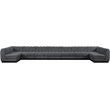 Pemberly Row 9-Piece U-Shaped Contemporary Fabric Modular Sectional in Dark Gray