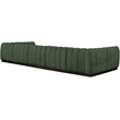 Pemberly Row 7-Piece U-Shaped Contemporary Fabric Modular Sectional in Green