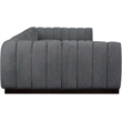 Pemberly Row 7-Piece U-Shaped Contemporary Fabric Modular Sectional in Dark Gray