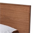 Pemberly Row Walnut Brown Wood and Rattan Twin Size 3-Piece Bedroom Set