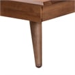 Pemberly Row Walnut Brown Wood and Rattan Twin Size 3-Piece Bedroom Set