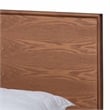Pemberly Row Walnut Brown Wood and Rattan Full Size 5-Piece Bedroom Set