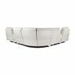 Pemberly Row 7-Piece Fabric Modular Power Reclining Sectional in White