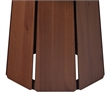 Pemberley Row Solid Pine Brown Dining Table Round Space-Saving 47.5