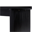 Pemberly Row Vertical Reeded Wood Plinth-Base Dining Table - 68 Inch - Black