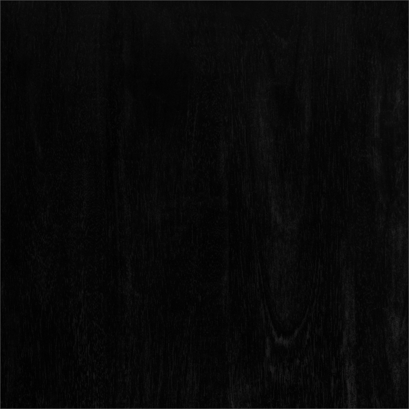 Pemberly Row Vertical Reeded Wood Plinth-Base Dining Table - 68 Inch - Black