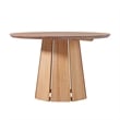 Pemberly Row Wood Pedestal Base Round Top Dining Table - 48 Inch - Cerused White