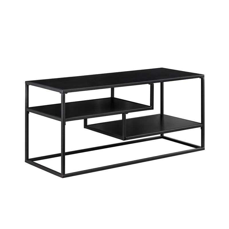 Pemberly Row Floating Wood Shelf TV Stand for TVs up to 43