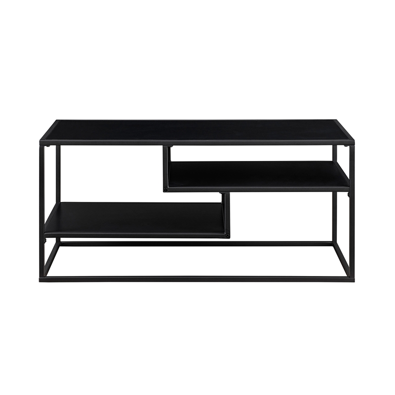 Pemberly Row Floating Wood Shelf TV Stand for TVs up to 43
