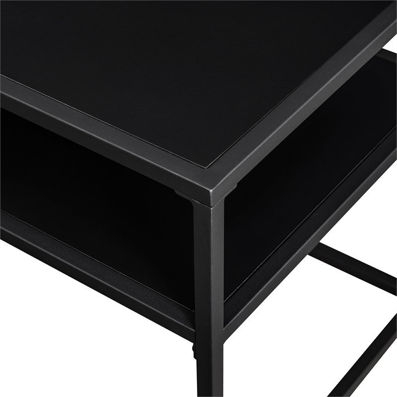 Pemberly Row Floating Wood Shelf TV Stand for TVs up to 43