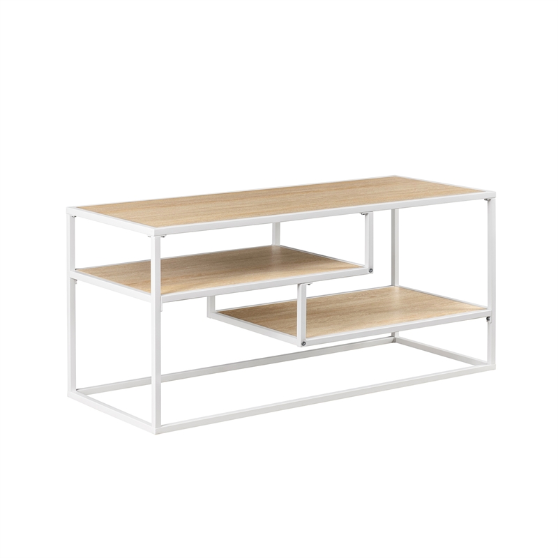 Pemberly Row Floating Wood Shelf TV Stand for TVs up to 43