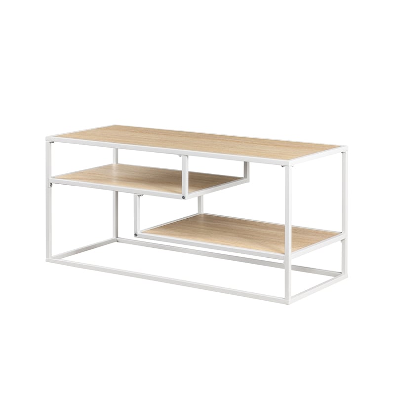 Pemberly Row Floating Wood Shelf TV Stand for TVs up to 43