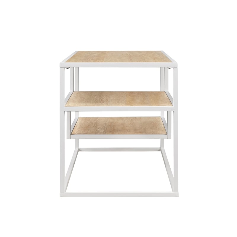 Pemberly Row Floating Wood Shelf TV Stand for TVs up to 43