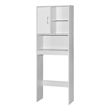 Pemberly Row Modern Over the Toilet Storage Organizer in White
