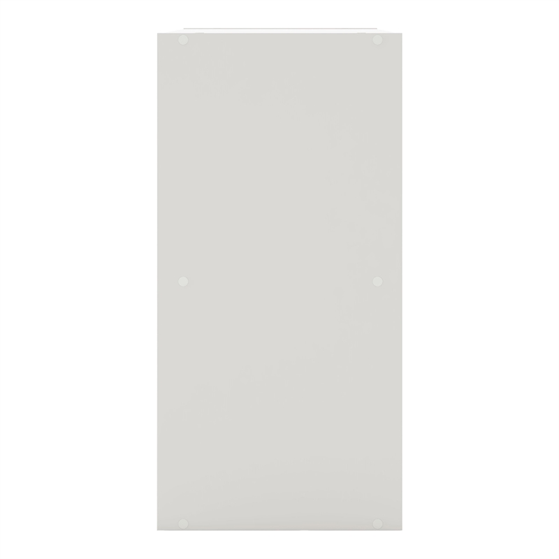 Pemberly Row Modern Stackable Wood 2-Shelf Bookcase in White