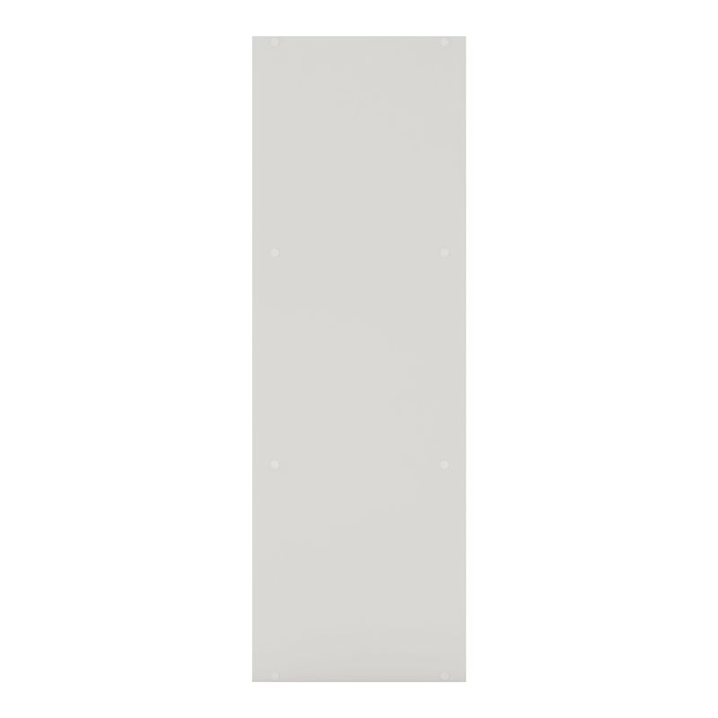 Pemberly Row Modern Stackable Wood 3-Shelf Bookcase in White