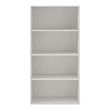 Pemberly Row Modern Stackable Wood 4-Shelf Bookcase in White