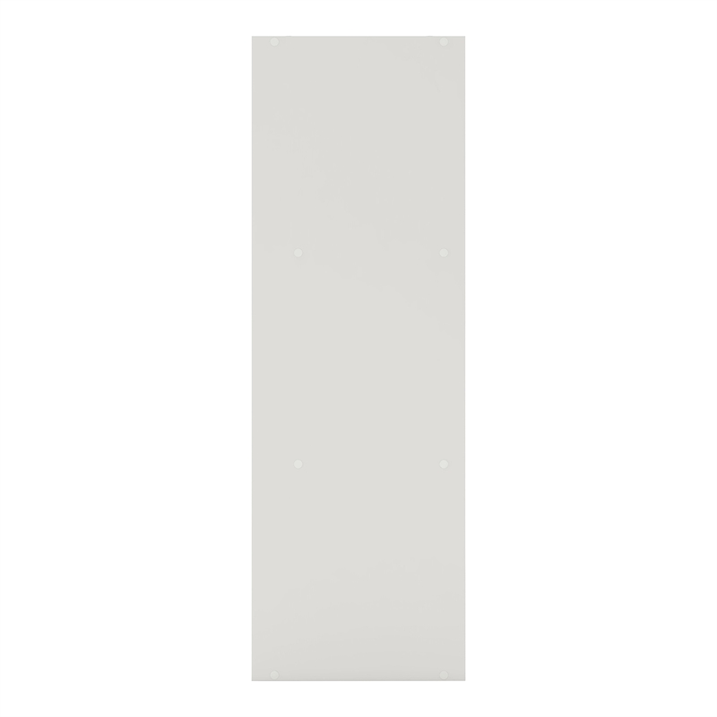 Pemberly Row Stackable Wood 3-Shelf Bookcase with Door in White