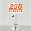 Pemberly Row Faux Leather Adjustable White Bar Stools (Set of 2)