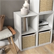 Pemberly Row Modern Stackable Wood 2-Cube Bookcase in White Finish