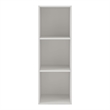 Pemberly Row Modern Stackable Wood 3-Cube Bookcase in White Finish