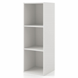Pemberly Row Modern Stackable Wood 3-Cube Bookcase in White Finish