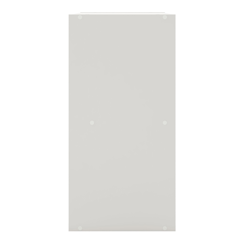 Pemberly Row Modern Stackable Wood 4-Cube Bookcase in White Finish