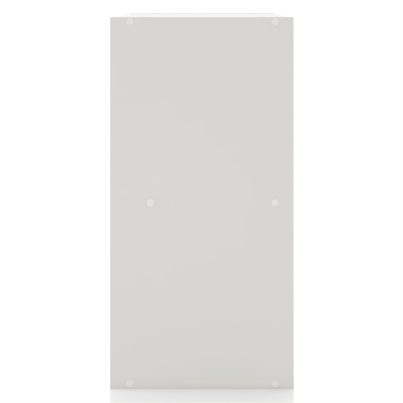 Pemberly Row Modern Stackable Wood 4-Cube Bookcase in White Finish