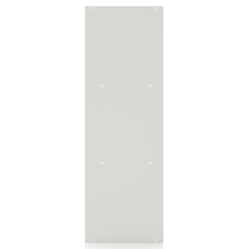 Pemberly Row Modern Stackable Wood 6-Cube Bookcase in White Finish