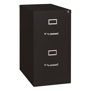 Pemberly Row 22&quot Deep 2 Drawer Commercial Metal Filing Cabinet - Black - 9 units