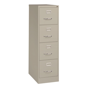 Pemberly Row 25&quotD 4 Drawer Commercial Metal Filing Cabinet Light Gray 3 units