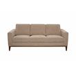 Pemberly Row Modern / Contemporary Wood Trim Sofa in Cream Finish