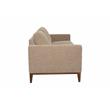 Pemberly Row Modern / Contemporary Wood Trim Sofa in Cream Finish