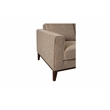 Pemberly Row Contemporary Wood Trim Loveseat in Cream Finish