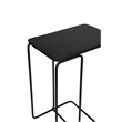 Pemberly Row Contemporary Nesting End Tables in Black Finish