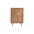 Pemberly Row Modern Solid Sheesham Wood Chest in Light Brown