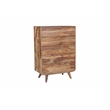 Pemberly Row Modern Solid Sheesham Wood Chest in Light Brown